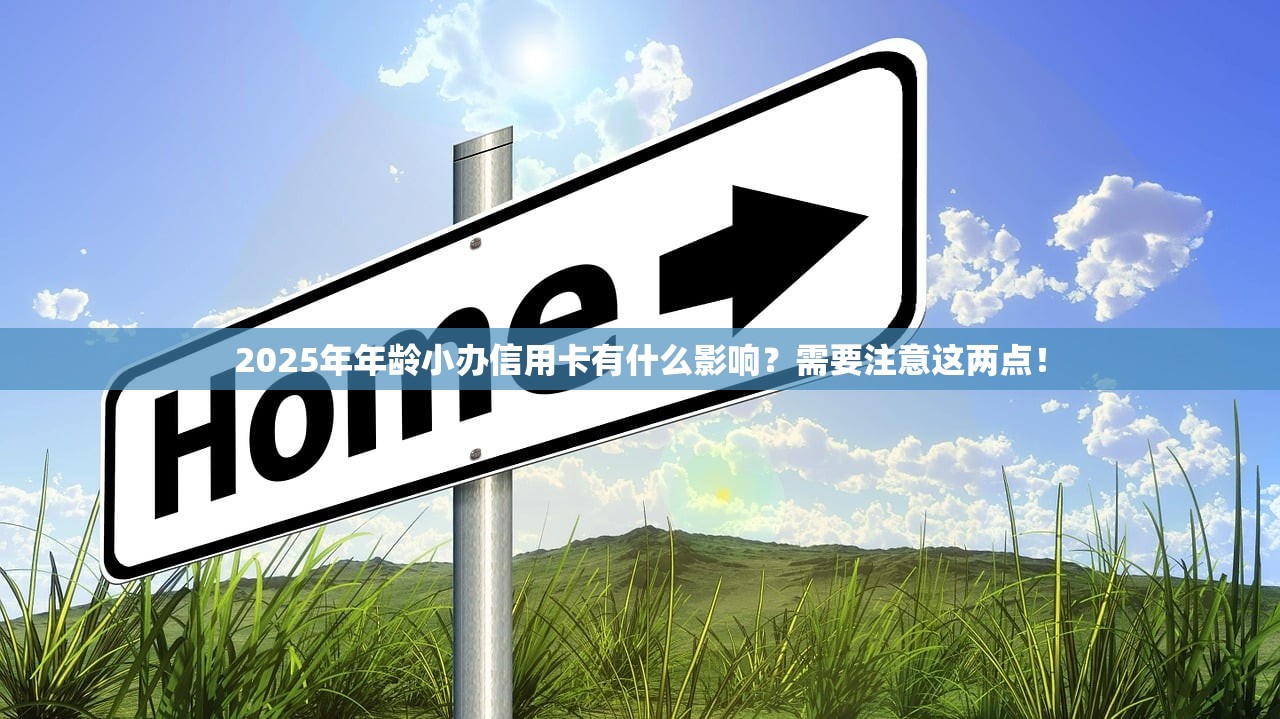 2025年年龄小办信用卡有什么影响？需要注意这两点！
