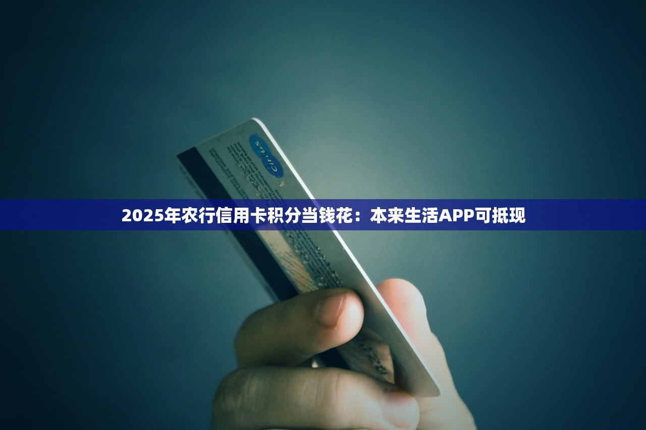 2025年农行信用卡积分当钱花：本来生活APP可抵现