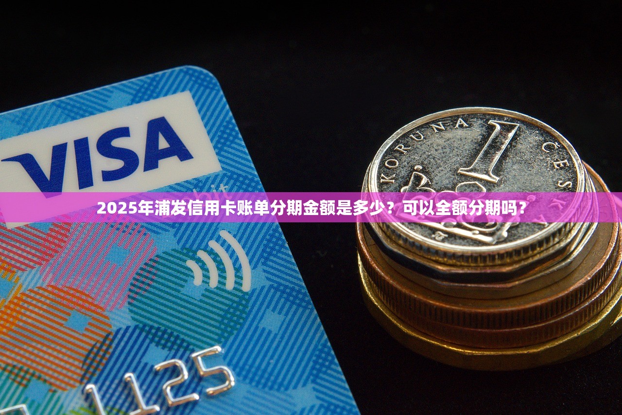 2025年浦发信用卡账单分期金额是多少？可以全额分期吗？