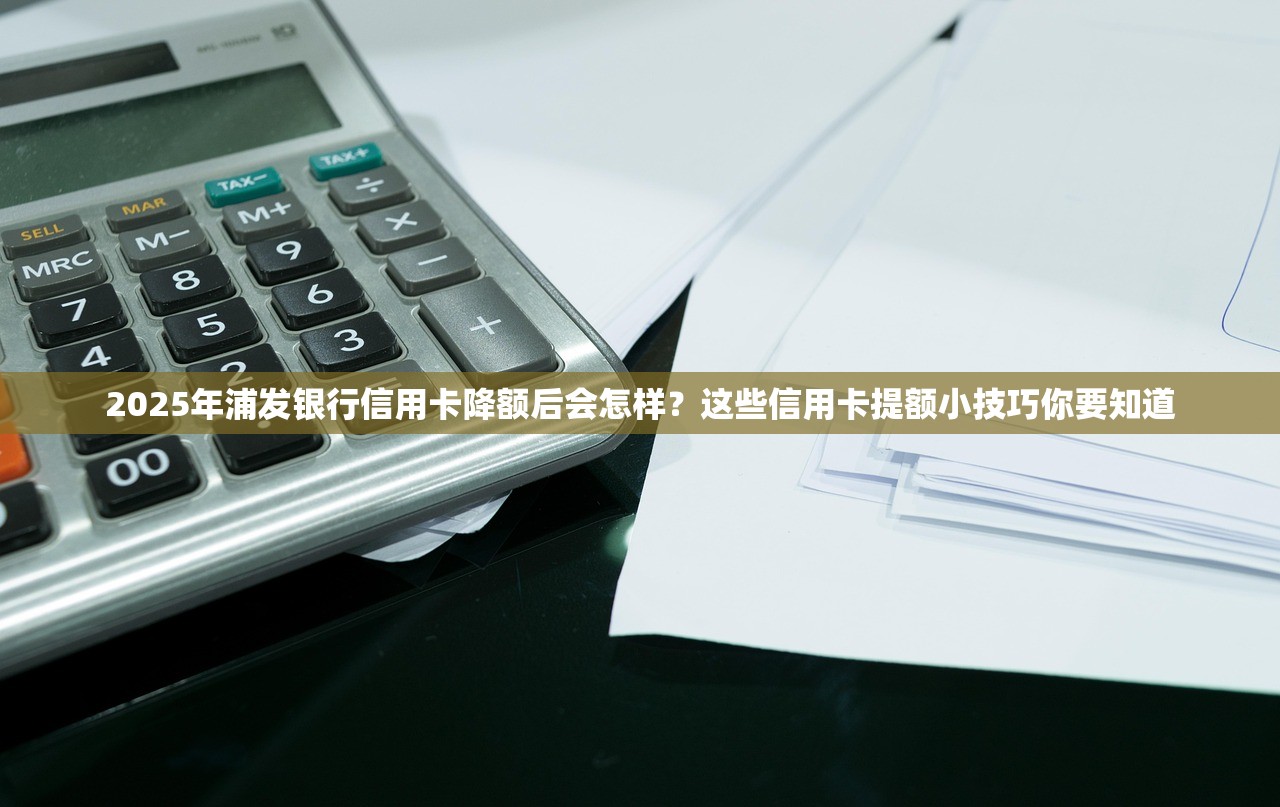 2025年浦发银行信用卡降额后会怎样？这些信用卡提额小技巧你要知道