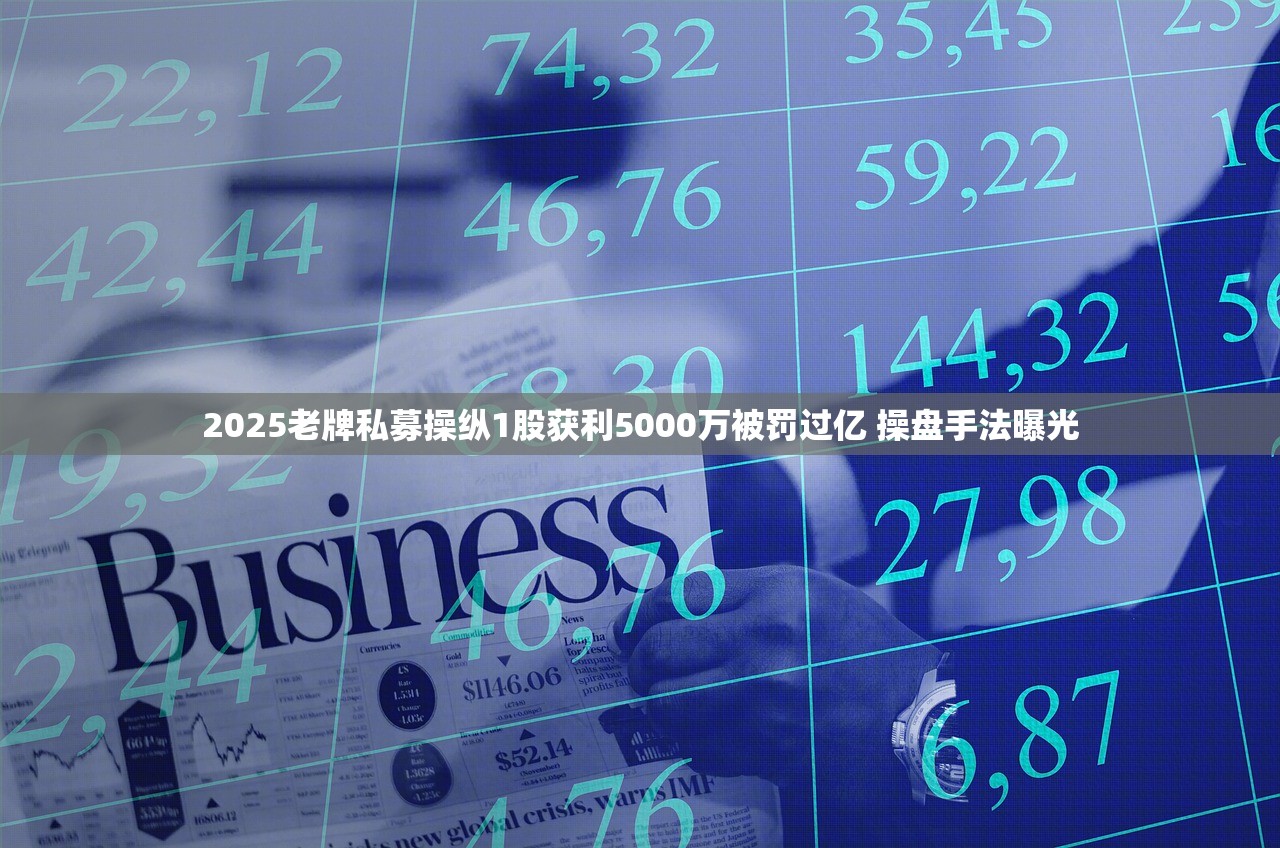 2025老牌私募操纵1股获利5000万被罚过亿 操盘手法曝光