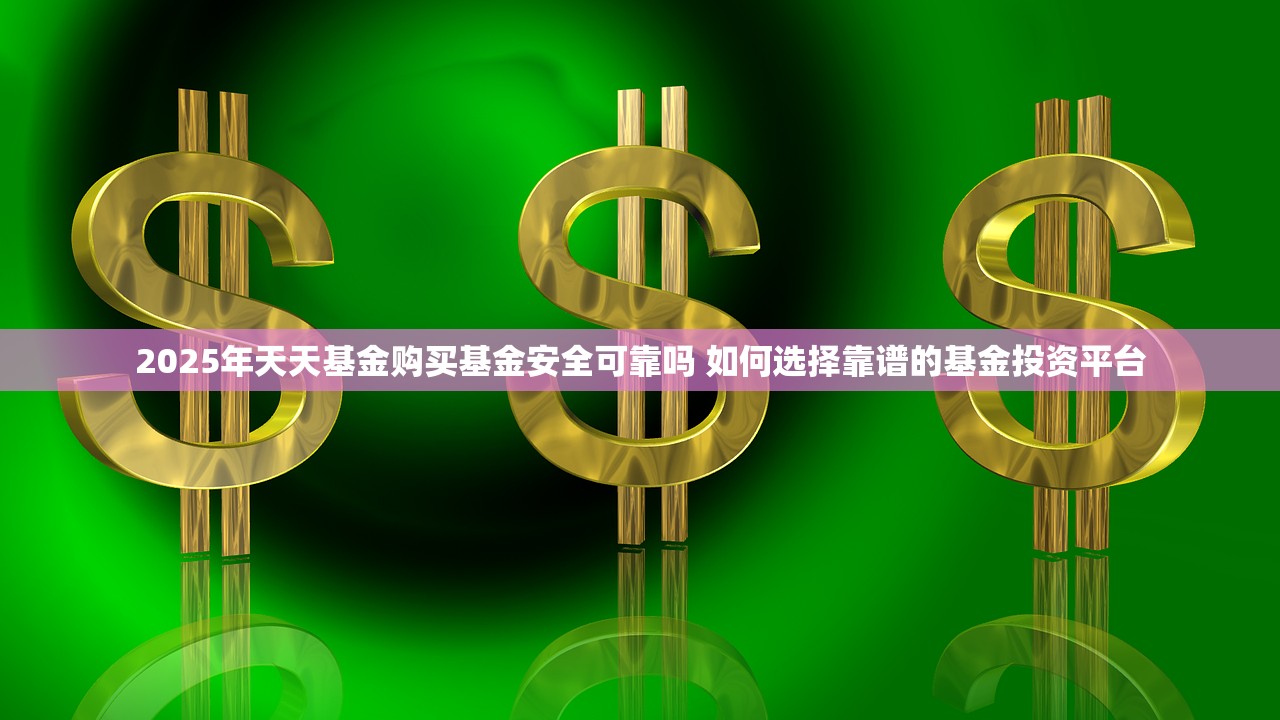 2025年天天基金购买基金安全可靠吗 如何选择靠谱的基金投资平台