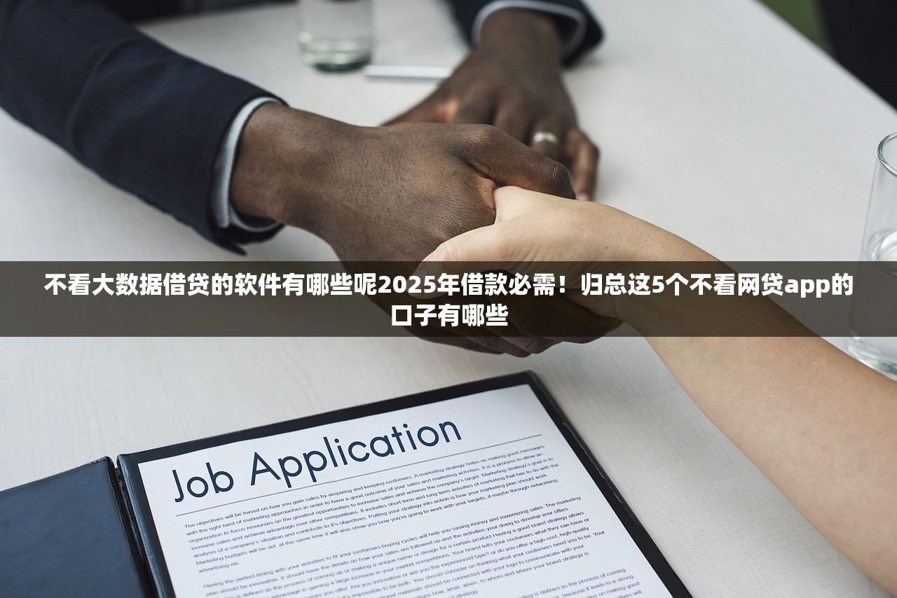 不看大数据借贷的软件有哪些呢2025年借款必需！归总这5个不看网贷app的口子有哪些