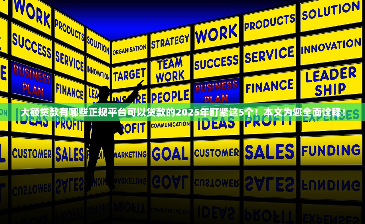 大额贷款有哪些正规平台可以贷款的2025年盯紧这5个！本文为您全面诠释！