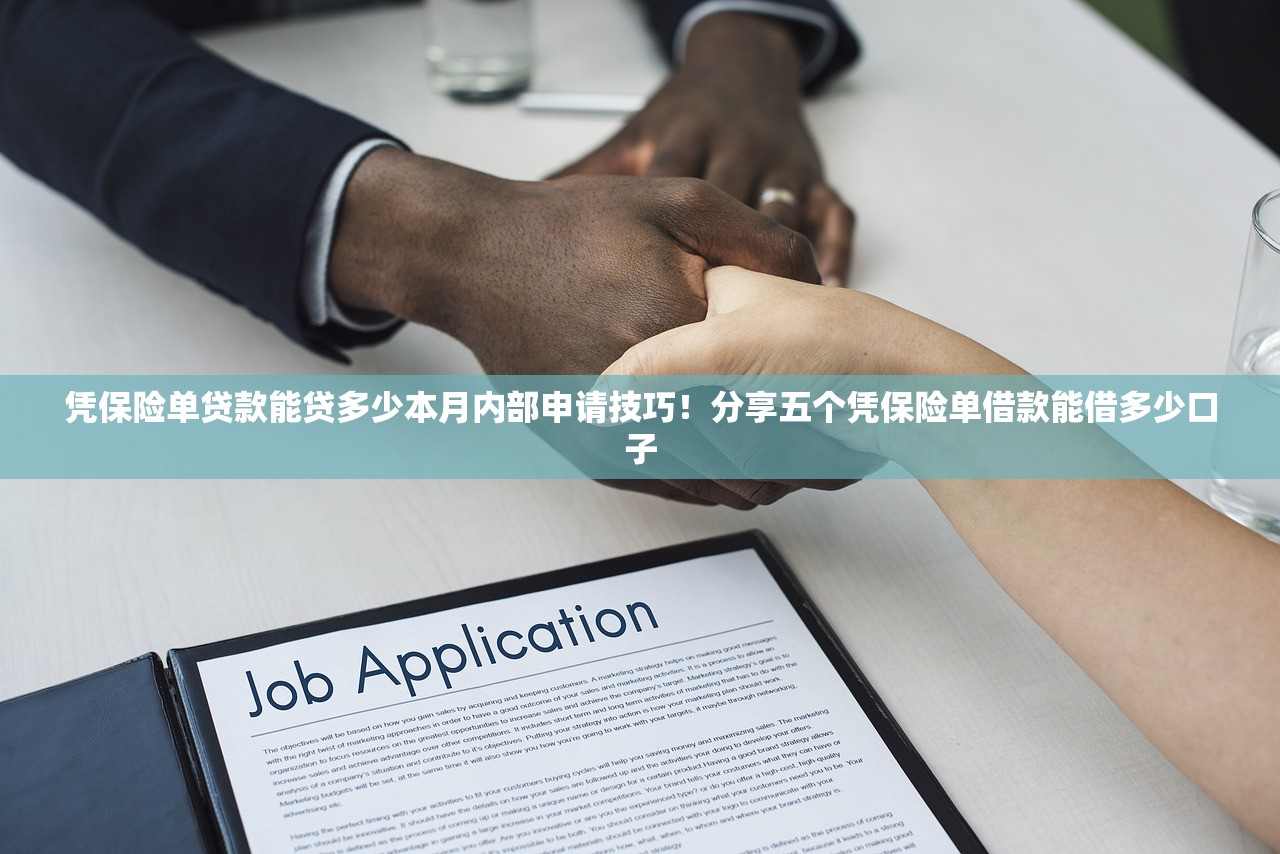 凭保险单贷款能贷多少本月内部申请技巧！分享五个凭保险单借款能借多少口子