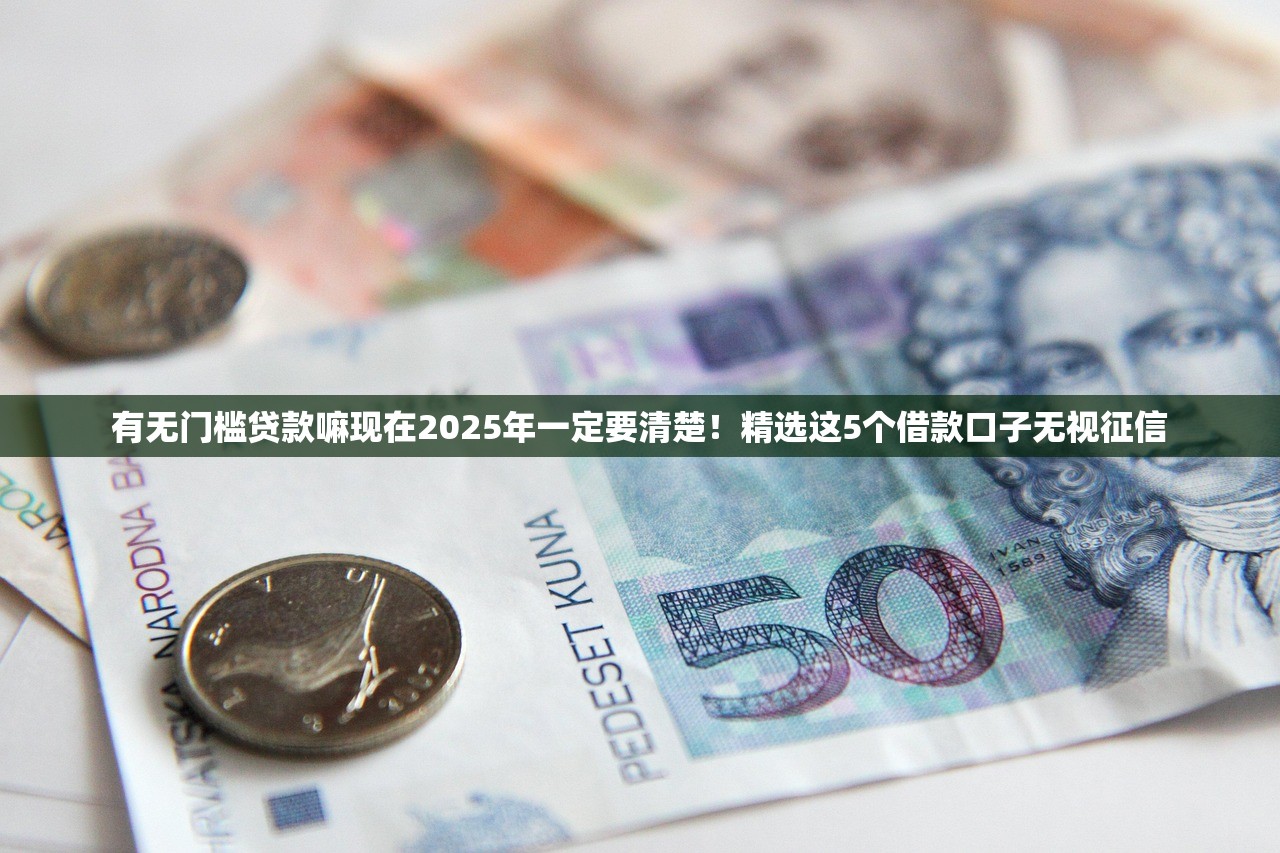 有无门槛贷款嘛现在2025年一定要清楚！精选这5个借款口子无视征信