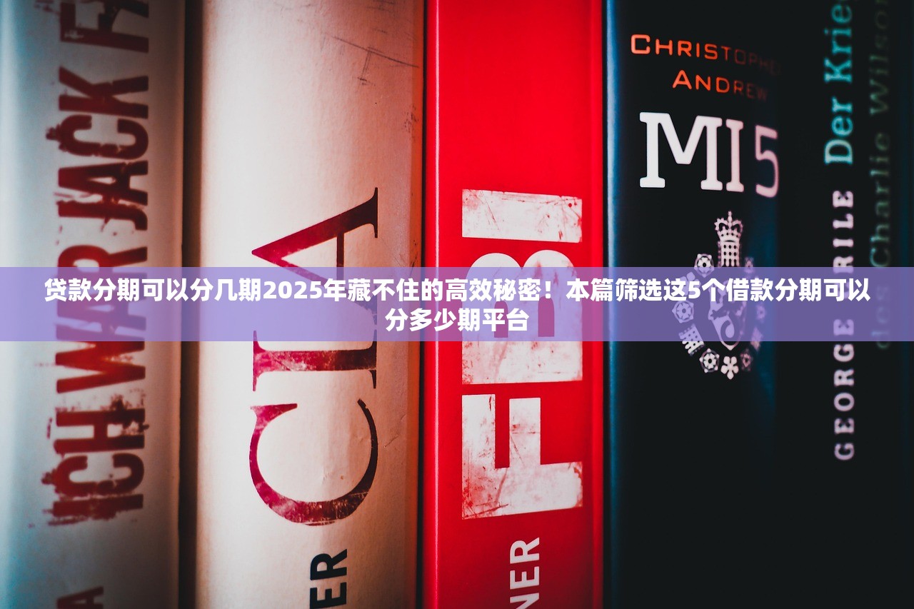 贷款分期可以分几期2025年藏不住的高效秘密！本篇筛选这5个借款分期可以分多少期平台