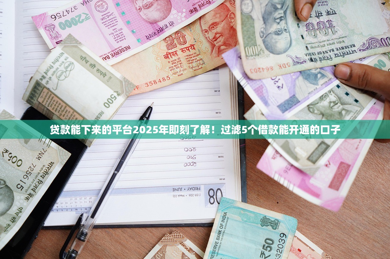 贷款能下来的平台2025年即刻了解！过滤5个借款能开通的口子