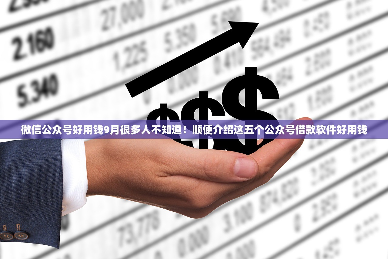 微信公众号好用钱9月很多人不知道！顺便介绍这五个公众号借款软件好用钱