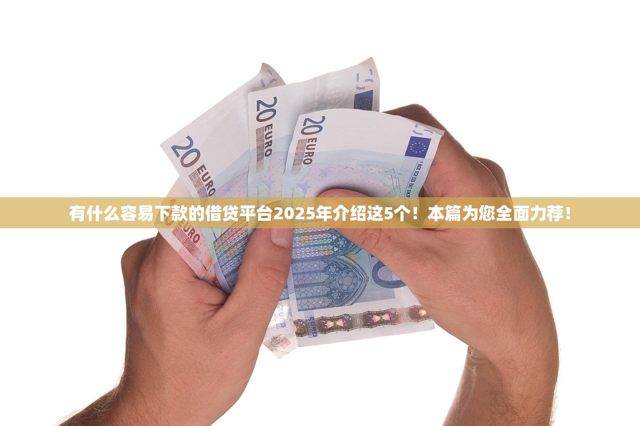 有什么容易下款的借贷平台2025年介绍这5个！本篇为您全面力荐！
