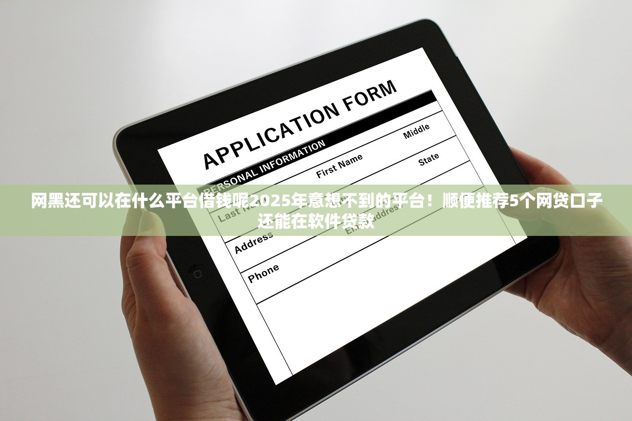 网黑还可以在什么平台借钱呢2025年意想不到的平台！顺便推荐5个网贷口子还能在软件贷款