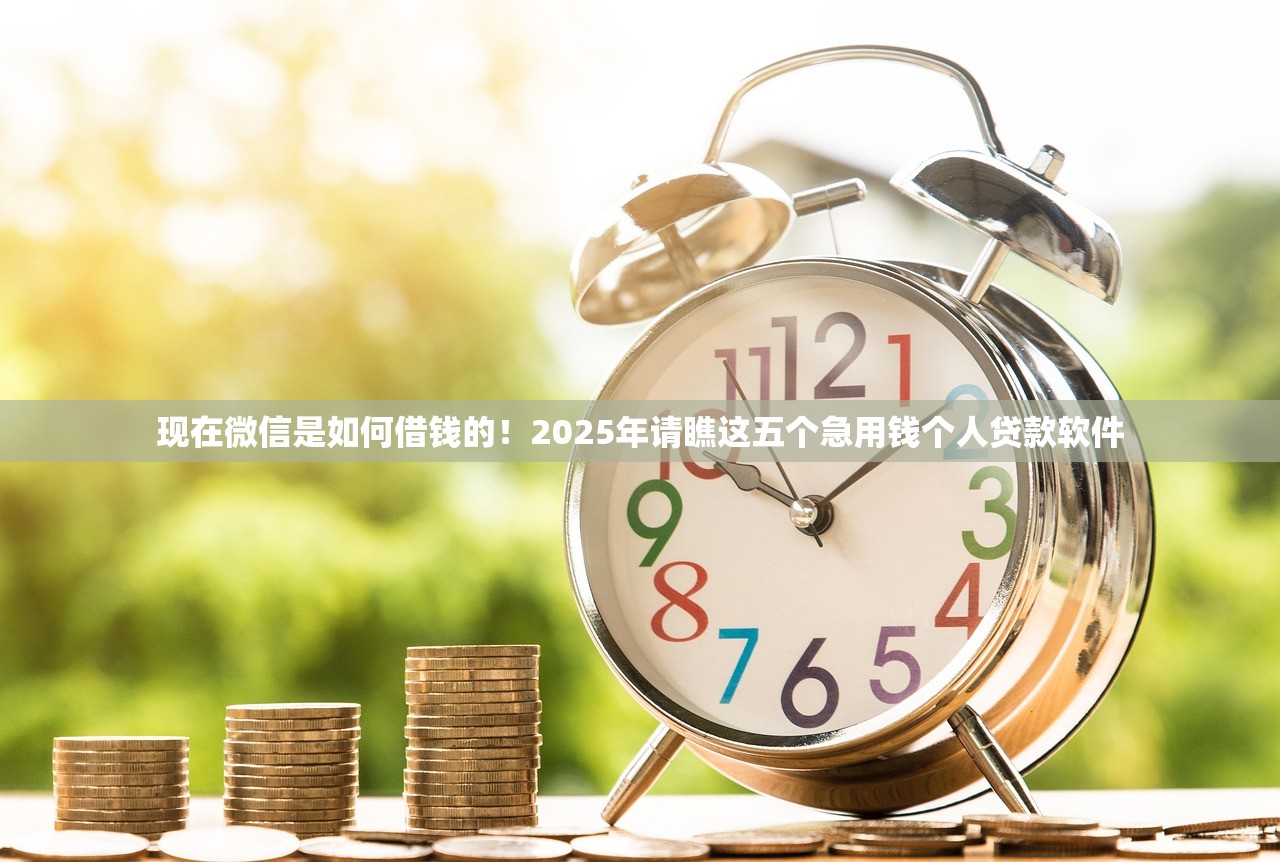 现在微信是如何借钱的！2025年请瞧这五个急用钱个人贷款软件