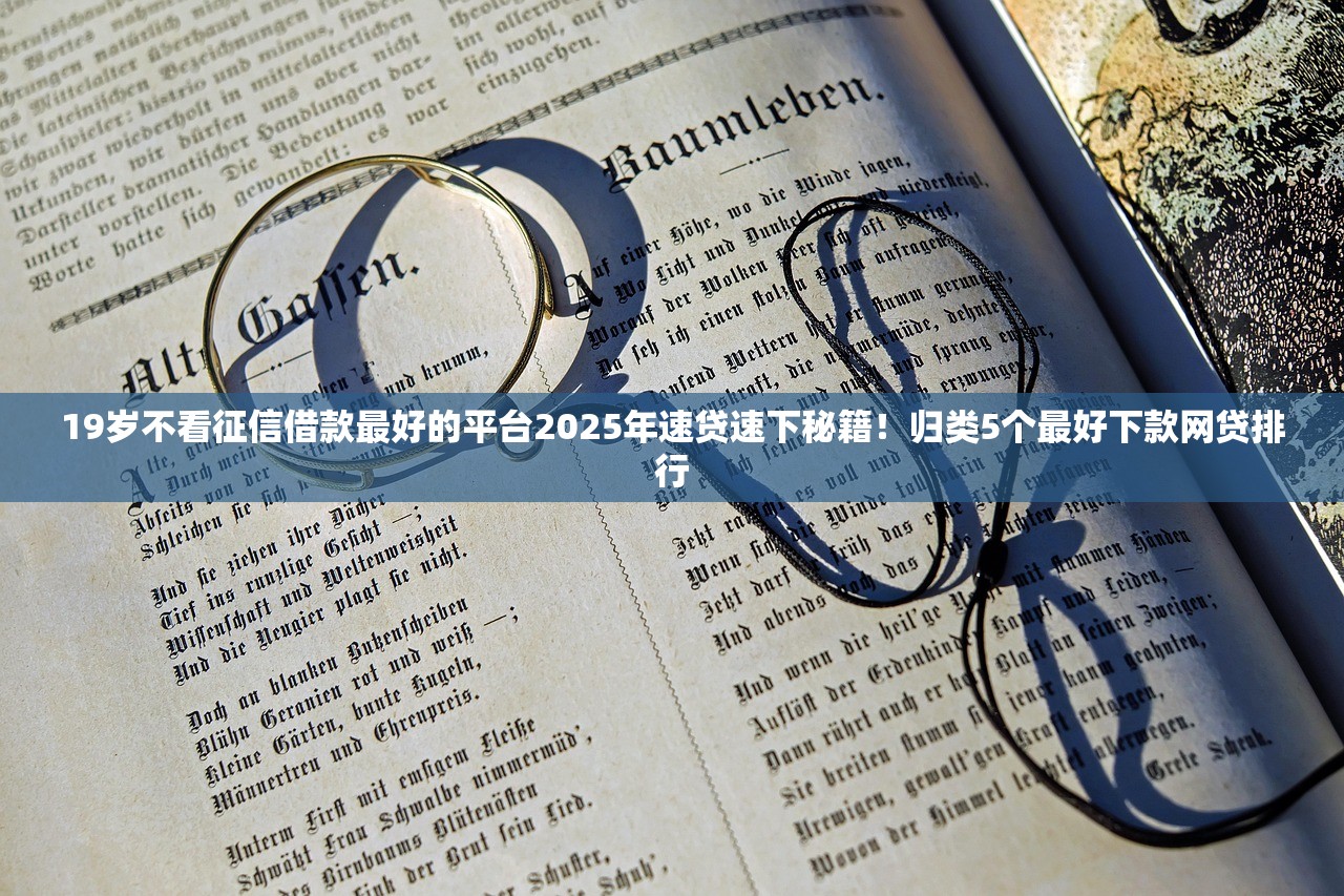 19岁不看征信借款最好的平台2025年速贷速下秘籍！归类5个最好下款网贷排行