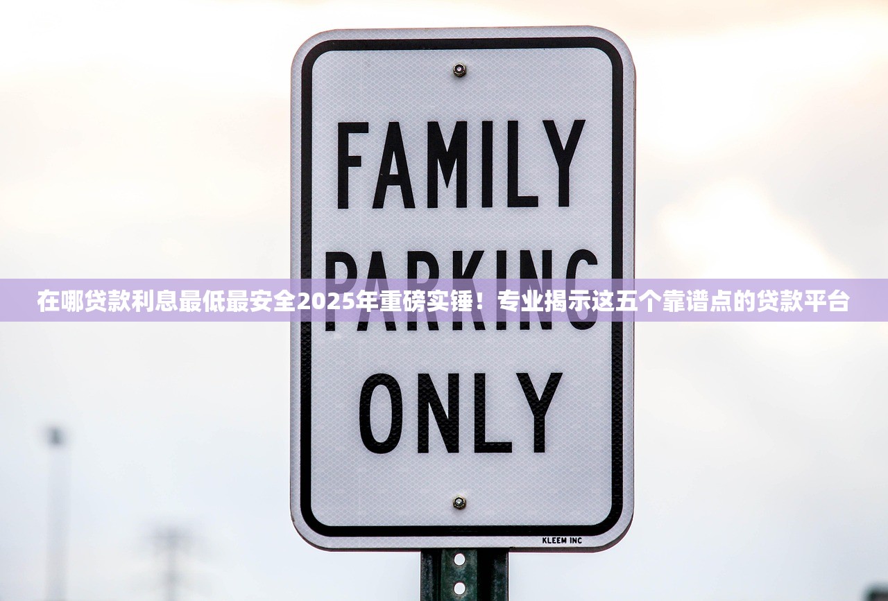 在哪贷款利息最低最安全2025年重磅实锤！专业揭示这五个靠谱点的贷款平台