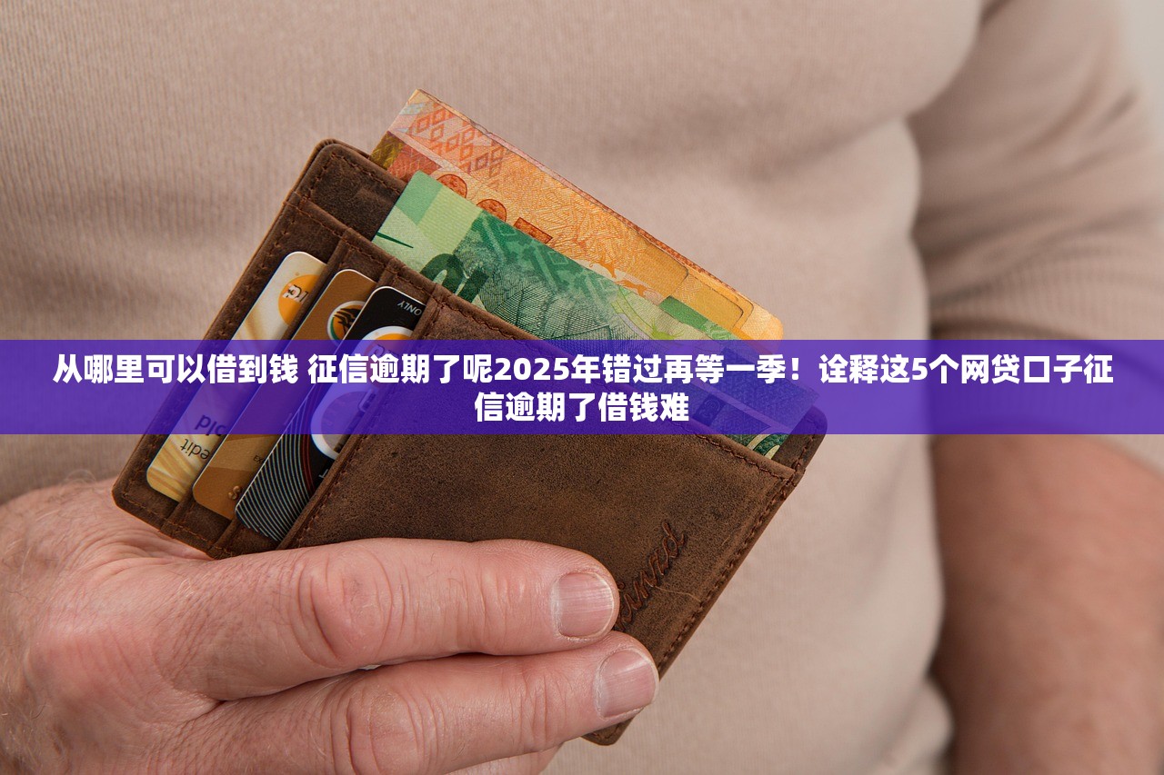 从哪里可以借到钱 征信逾期了呢2025年错过再等一季！诠释这5个网贷口子征信逾期了借钱难