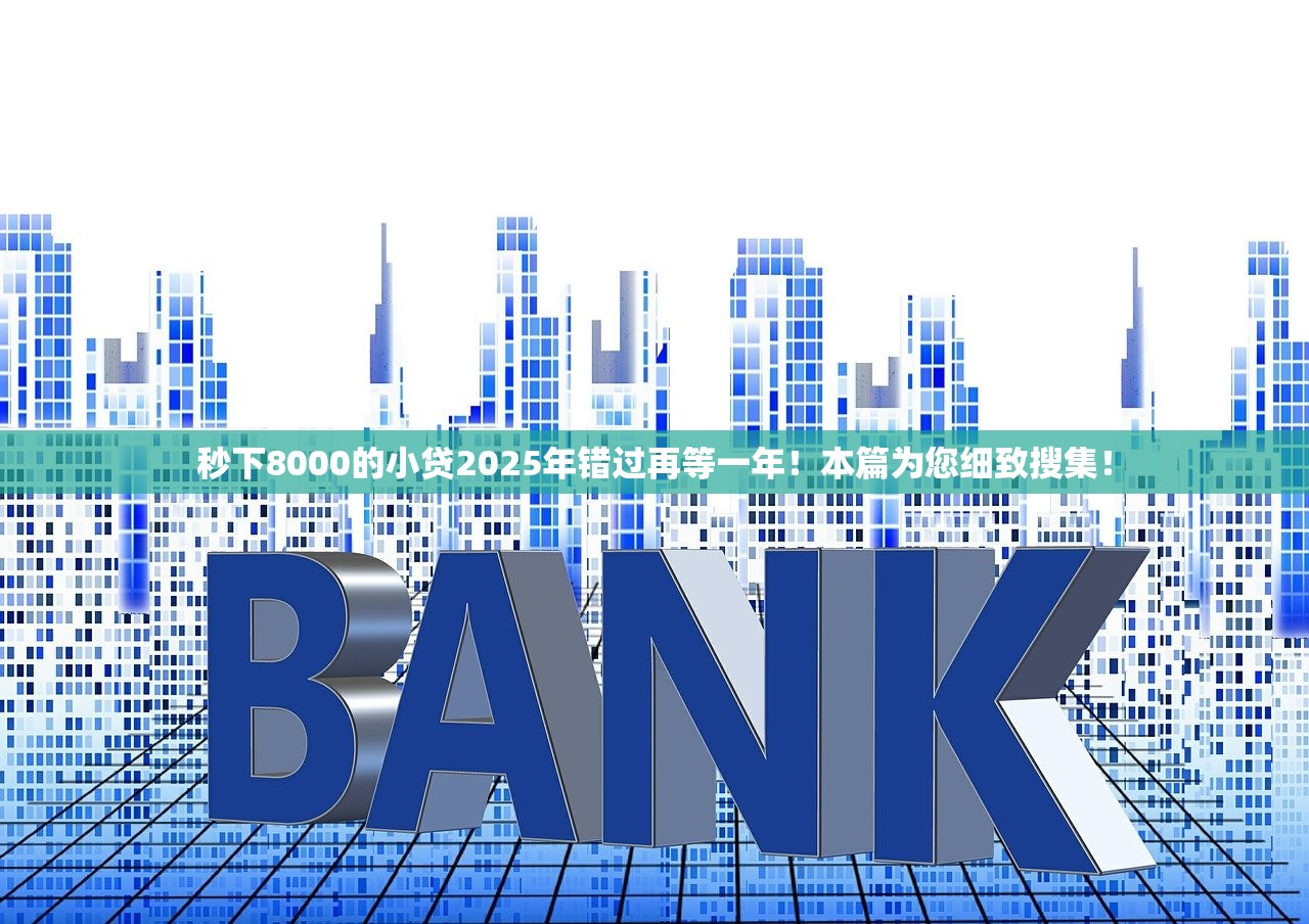 秒下8000的小贷2025年错过再等一年！本篇为您细致搜集！