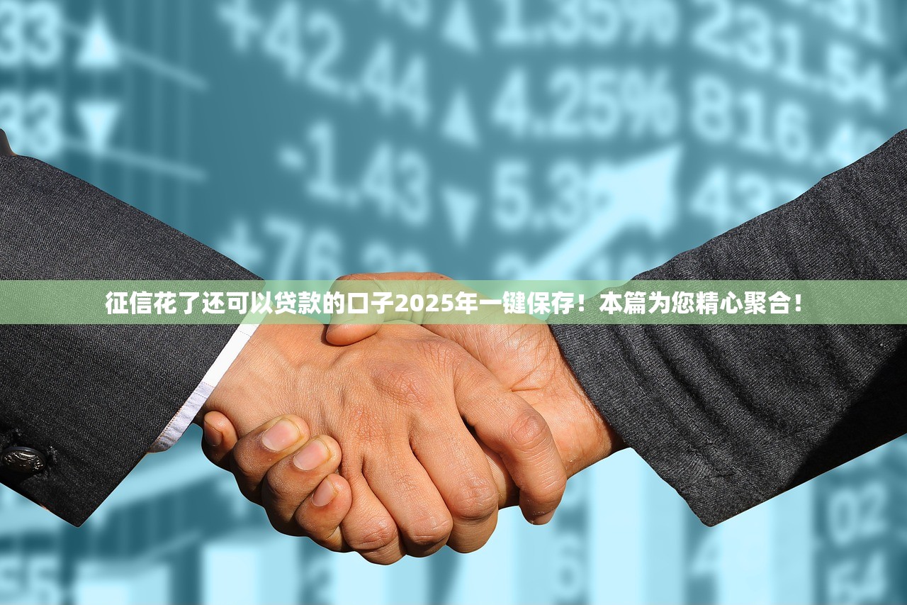 征信花了还可以贷款的口子2025年一键保存！本篇为您精心聚合！