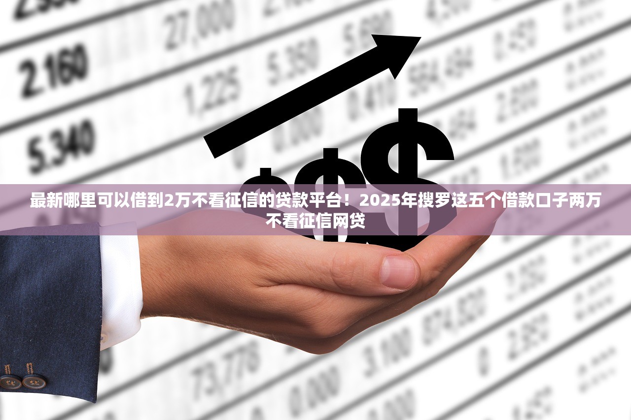 最新哪里可以借到2万不看征信的贷款平台！2025年搜罗这五个借款口子两万不看征信网贷
