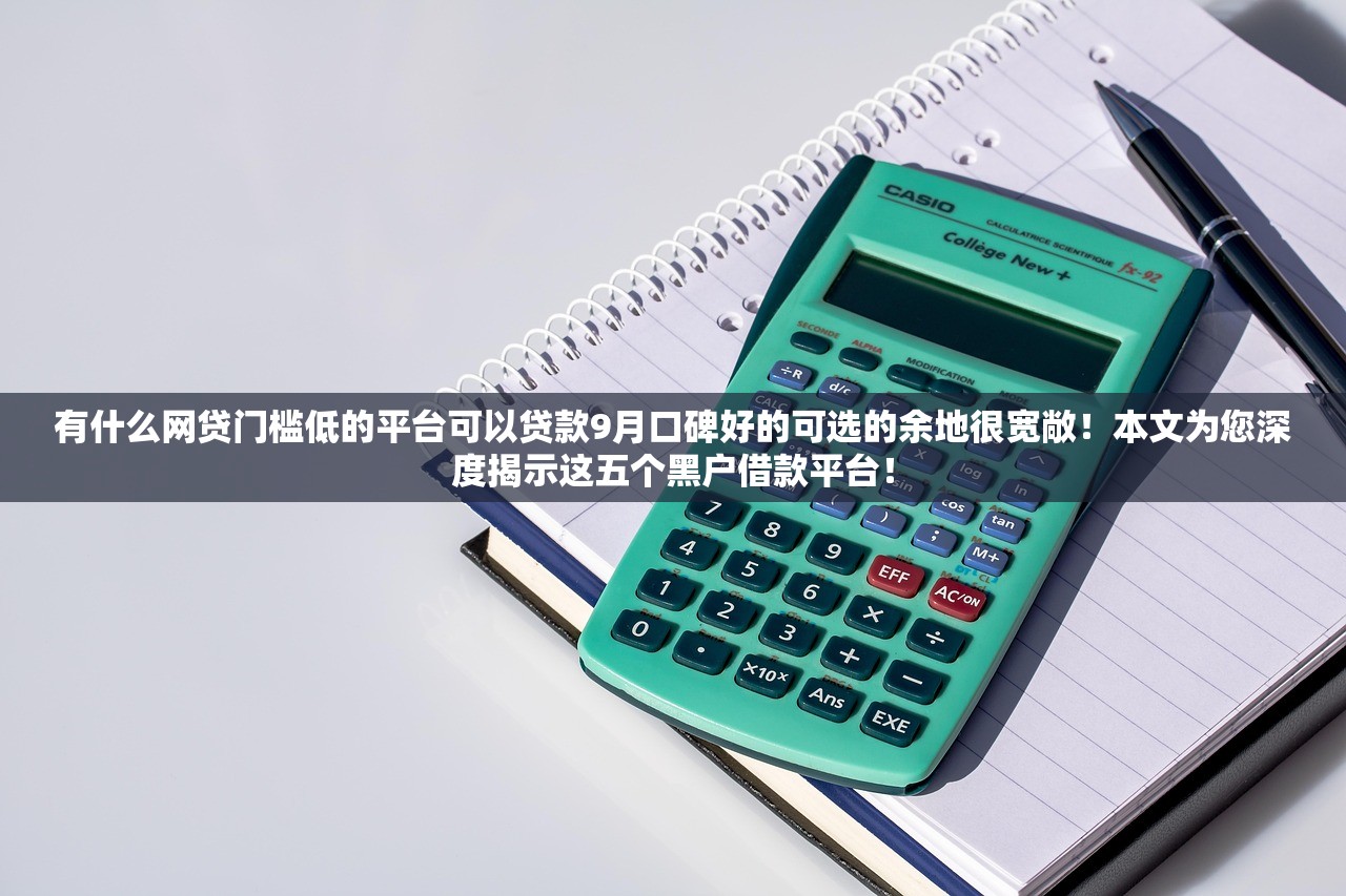 有什么网贷门槛低的平台可以贷款9月口碑好的可选的余地很宽敞！本文为您深度揭示这五个黑户借款平台！